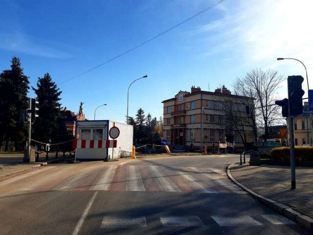 Widok na Plac Mickiewicza od ul. Lubelskiej.