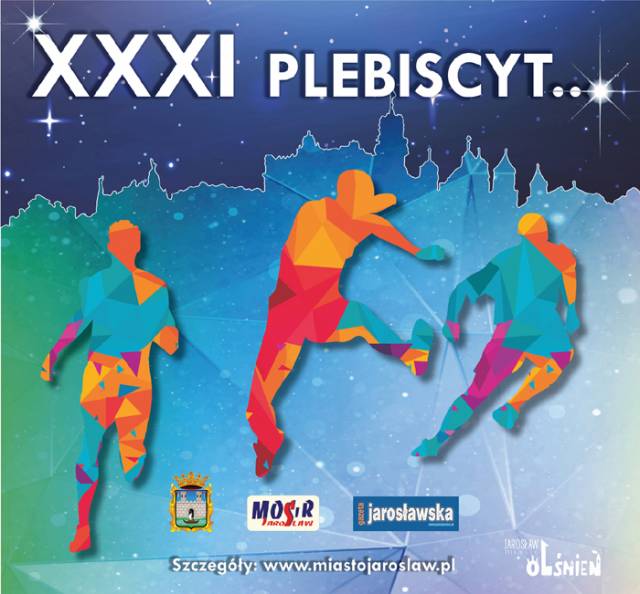 Baner zapowiadający XXXI Plebiscyt na Najpopularniejszego Sportowca i Trenera Miasta Jarosławia za 2020 rok