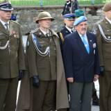 Przedstawiciele służb mundurowych podczas obchodów 82. rocznicy wybuchu II wojny światowej.
