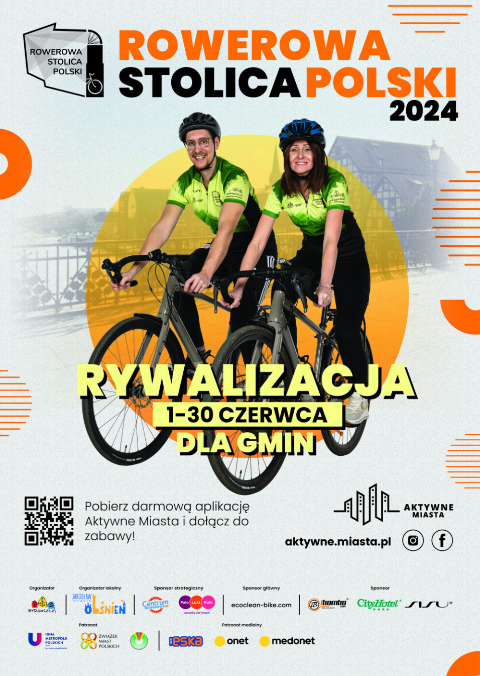 Plakat rywalizacja Rowerowa Stolica Polski