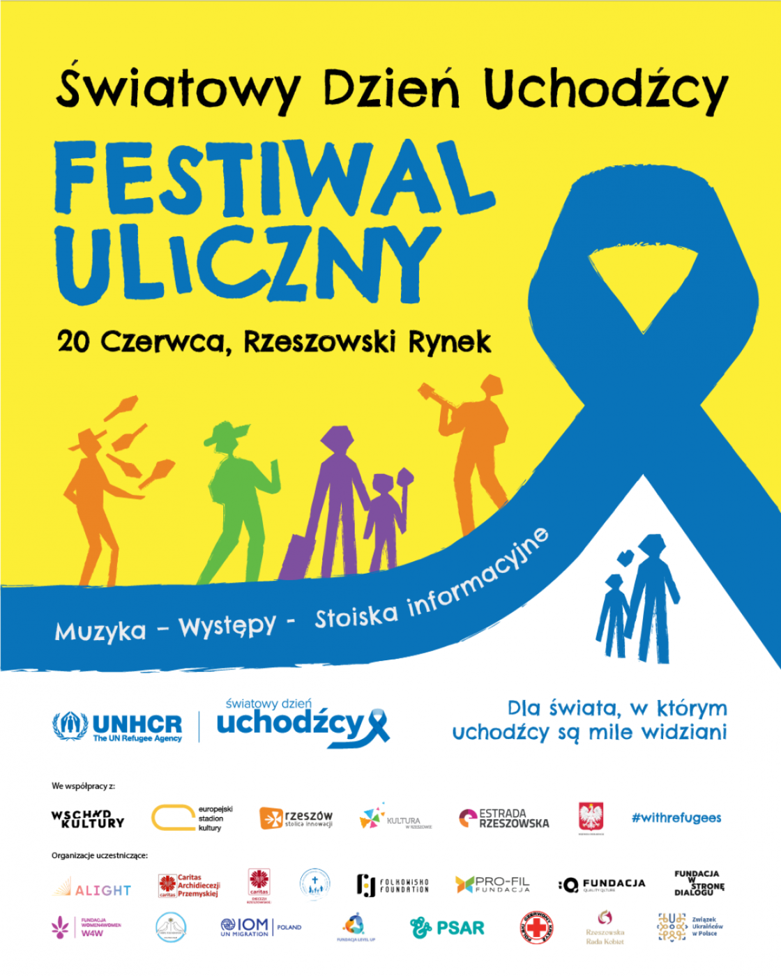 Plakat informujący o Festiwalu Ulicznym