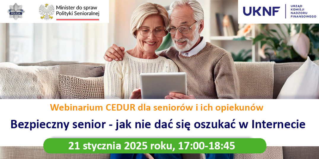 Webinarium dla seniorów.