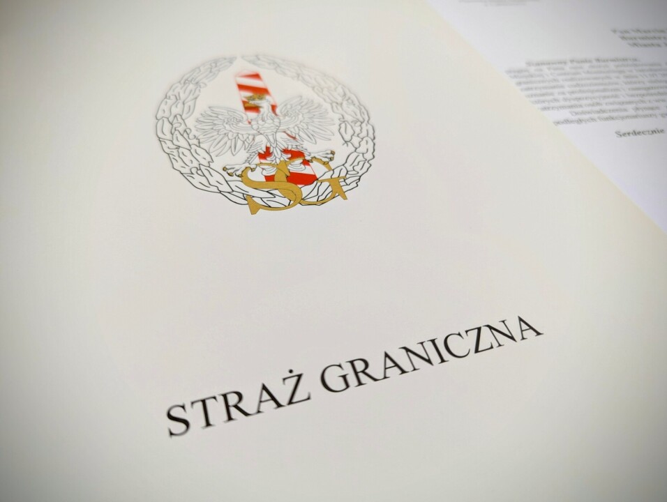 Podziękowanie od Straży Granicznej - placówki w&nbsp;Lubaczowie