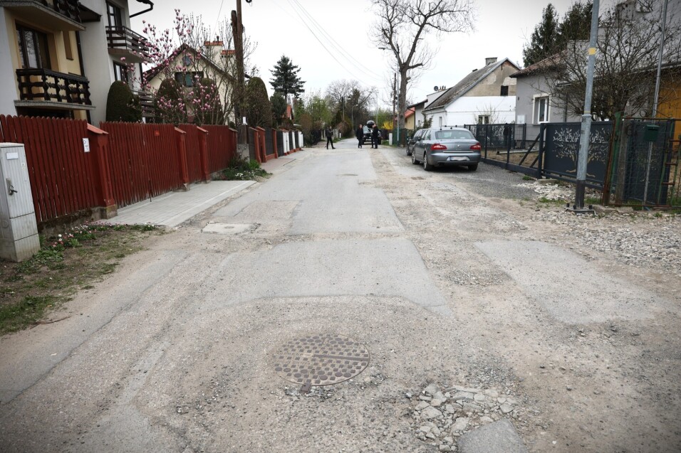 ul. Harlendera przed przebudową