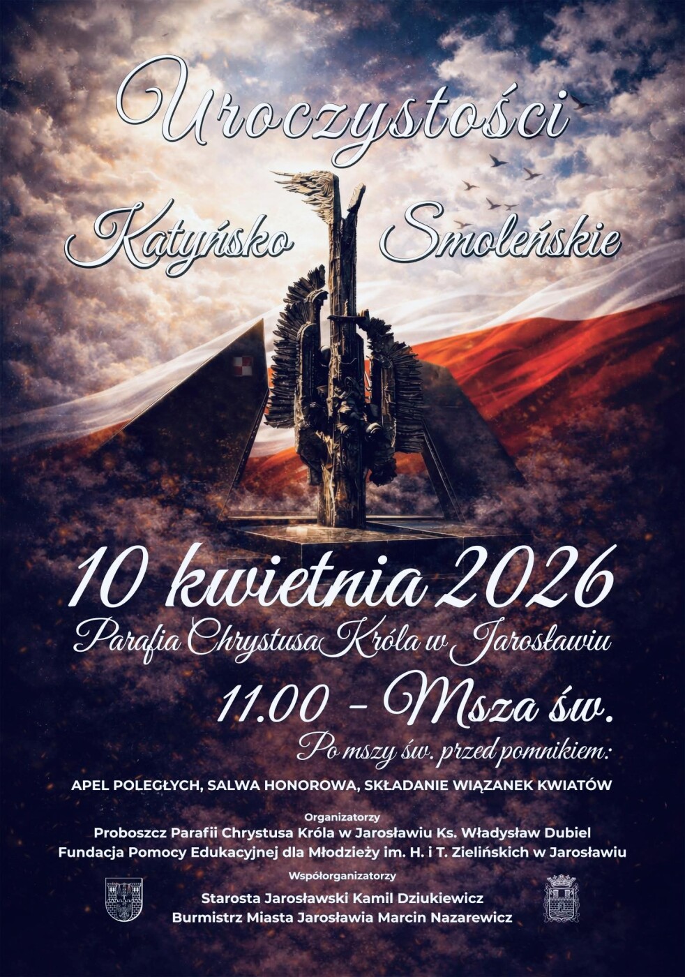 Uroczystości katyńsko-smoleńskie plakat