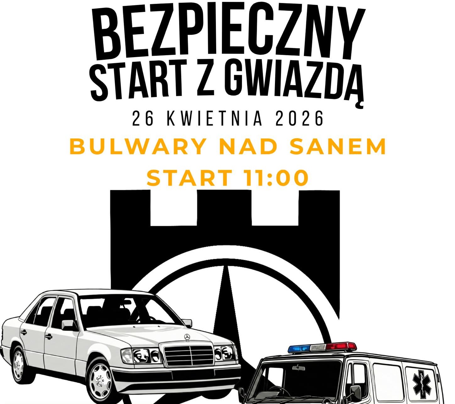 Bezpieczny Start z&nbsp;Gwiazdą - zlot motoryzacyjny organizowany przez Stowarzyszenie Jarosławskie Mercedesy