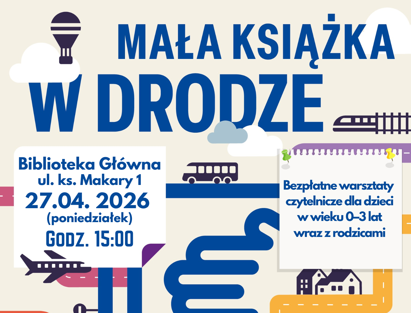 Mała Książka w&nbsp;Drodze - warsztaty 27 kwietnia br. - grafika