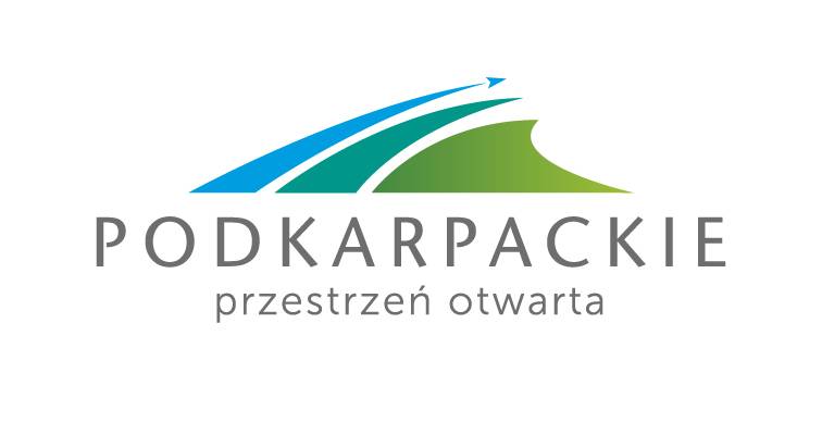Znak promocyjny województwa podkarpackiego - PODKARPACKIE przestrzeń otwarta