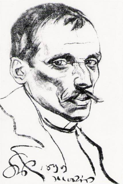 Portret Władysława Tetmajera, autor Stanisław Wyspiański, fot. źródło Wikipedia.org