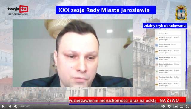 Wypowiedź radnego Rady Miasta Jarosławia, Marcina Nazarewicza.