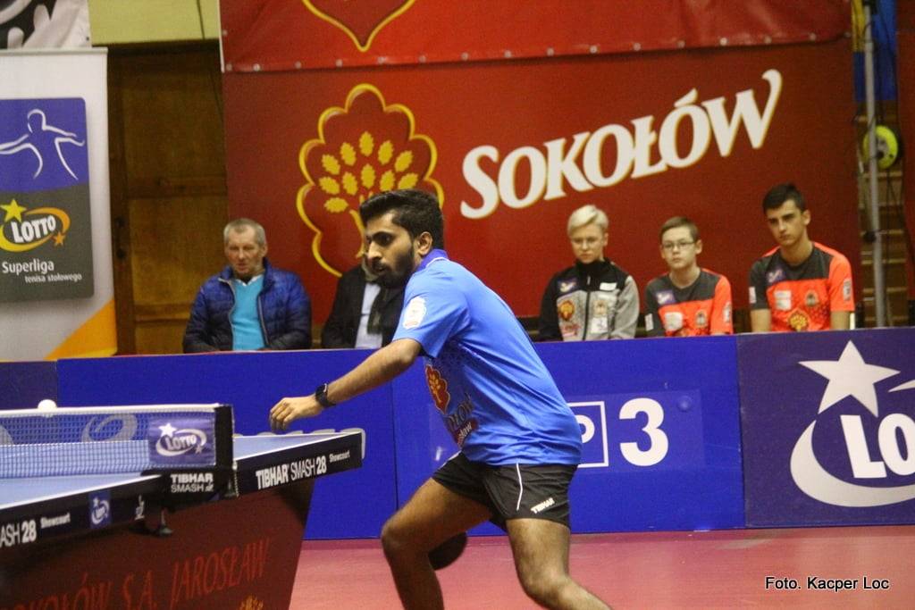 Sathiyan Gnanasekaran - tenisista stołowy drużyny Sokołów S.A. Jarosław