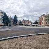 14 maja - widok na jedno z rond na Placu Mickiewicza.